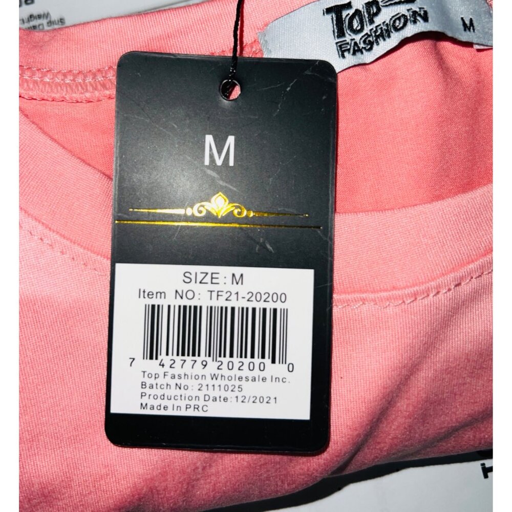 Misses Medium “Good Shoes Take You Good Places” Graphic Tee Pink Polyester Blend - Picture 4 of 7